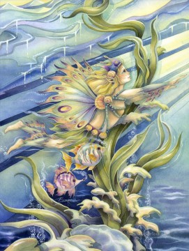fish follow a dream Fantasy Oil Paintings
